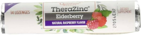 Quantum Zinc Lozenges Elderberry Raspberry - 1.2 Oz