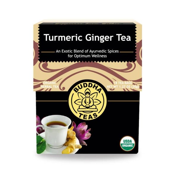 Buddha Teas -tea - Turmeric Ginger Tea - 18 Bag