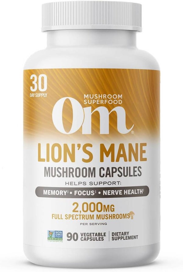 Organic Mushroom Nutrition - Mush Sprfd Lions Mane Cap - 1 Each - 90 Ct