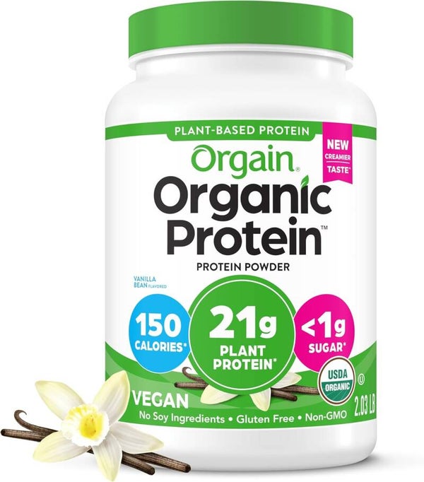 Orgain Organic Protein Powder - Plant Based - Sweet Vanilla Bean - 2.03 Lb