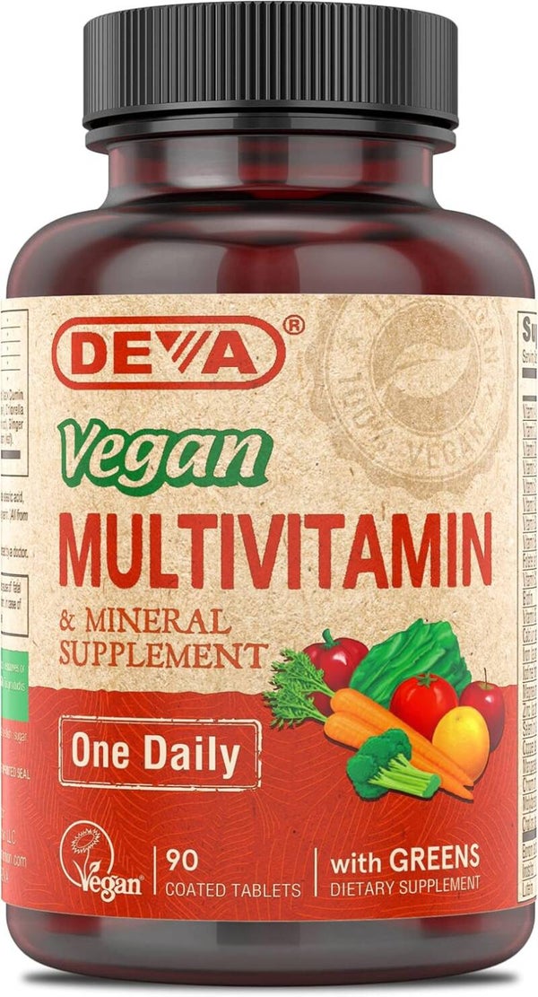 Deva Vegan Vitamins - Multivitamin And Mineral Supplement - 90 Coated Tablets