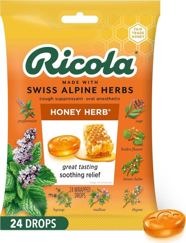 Ricola - Cough Drop Honey Herb - 24 Ct