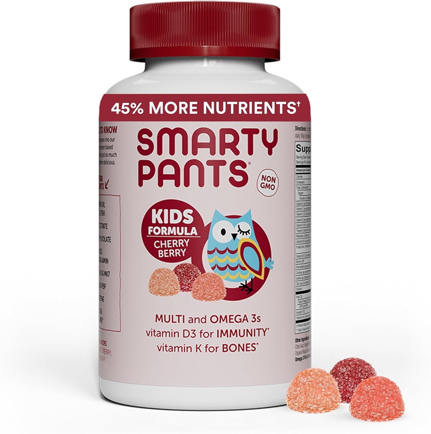 Smartypants Gummy Vitamin - Kids Complete - Cherry - 120 Count
