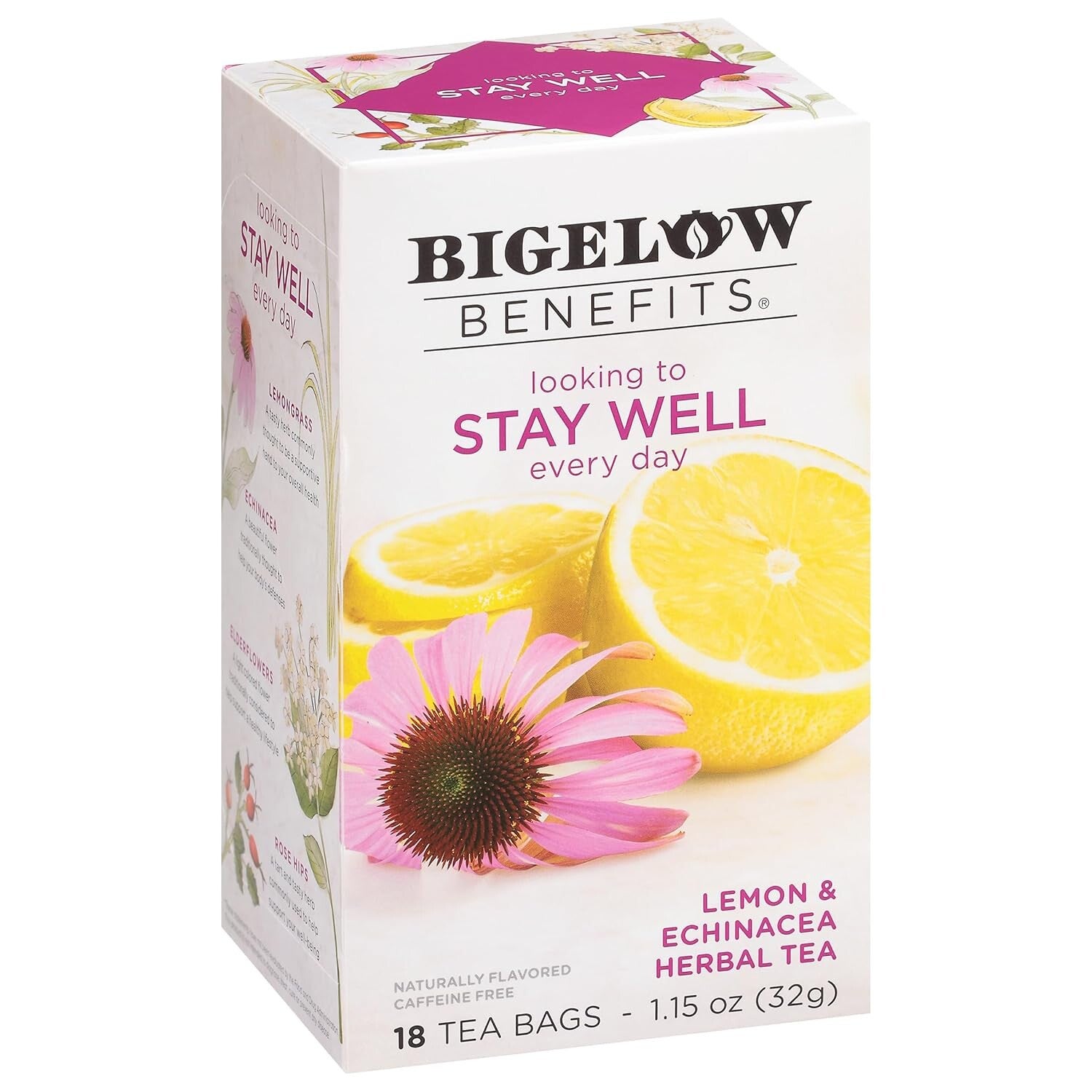 Bigelow Tea Tea - Lemon Echinacea - Stay Well - 18 Bag