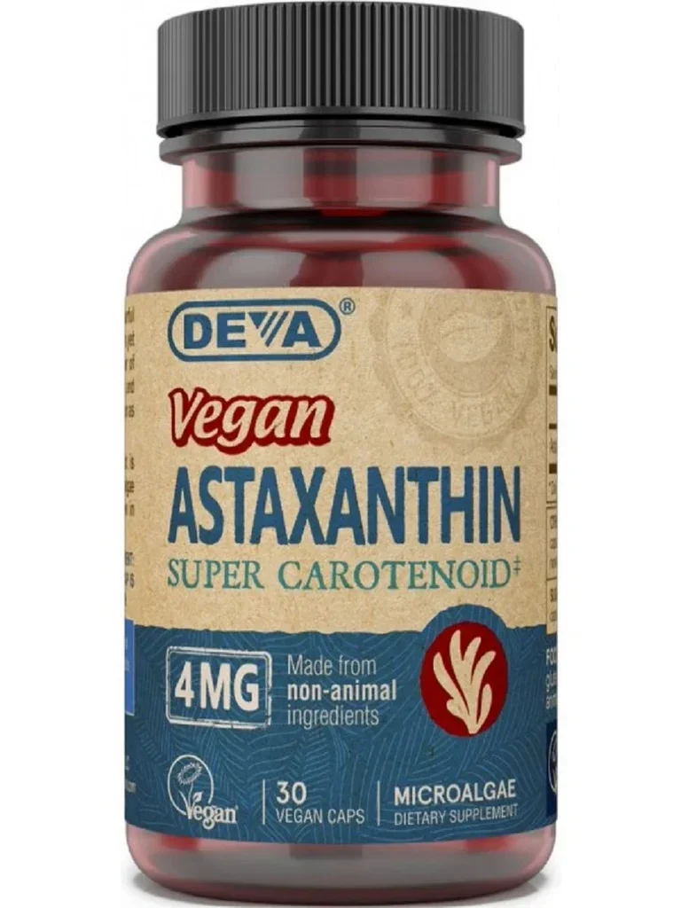 Deva Vegan Vitamins - Astaxanthin Super Antioxidant - 4 Mg - 30 Capsules