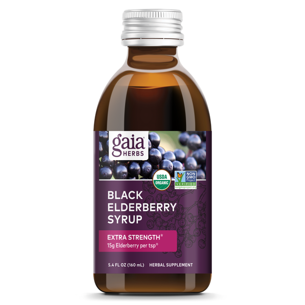 Gaia Herbs - Balck Elderberry Syrup *Extra Strength 5.4 fl. oz