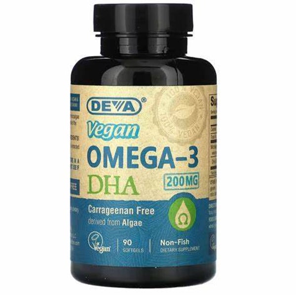 Deva Vegan Vitamins - Omega-3 Dha - 90 Vegan Softgels