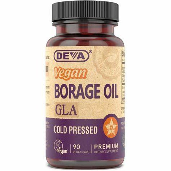Deva Vegan Vitamins - Borage Oil - 500 Mg - 90 Vegan Capsules