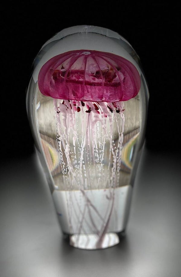 “ JELLYFISH “ Unique glasobject van Petr Kuchta
