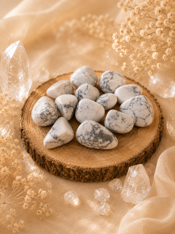 Pierre roulée Howlite