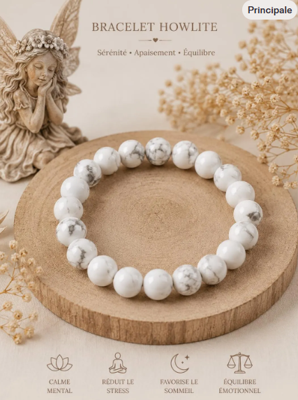 Howlite douceur et apaisement