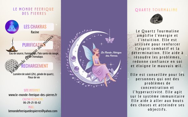 FICHE QUARTZ TOURMALINE