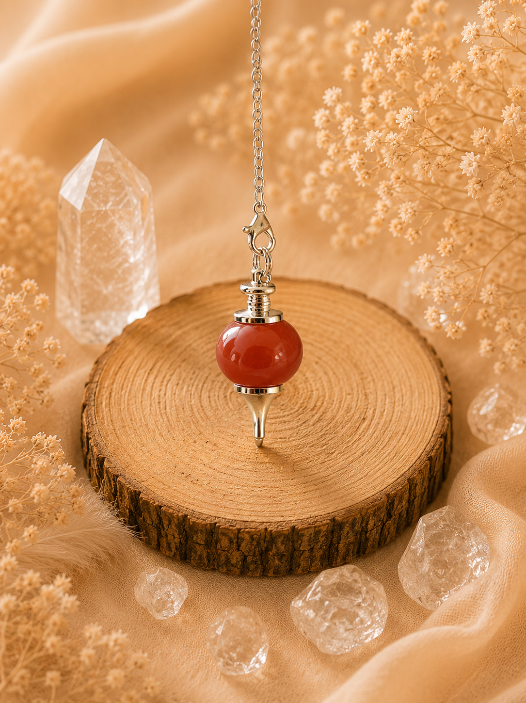 Pendule Jaspe Rouge