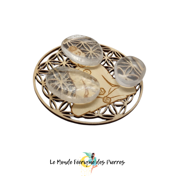 Pierre plate Cristal de roche