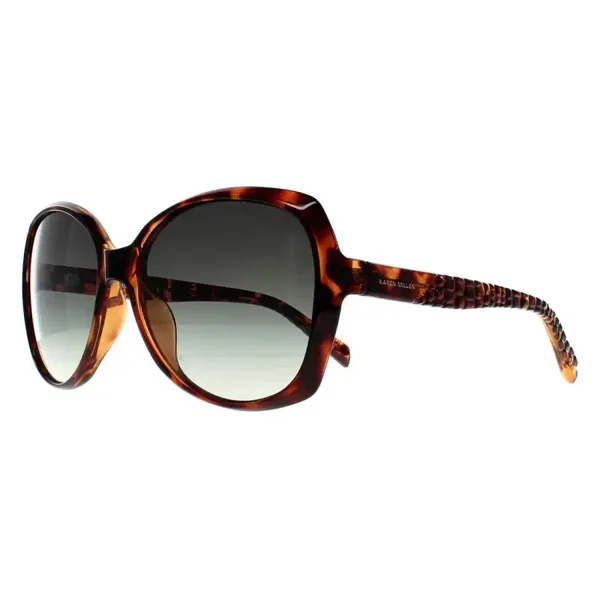Karen Millen – KM5055 102 58 – Butterfly – Tortoiseshell (Havana) – Green Lens