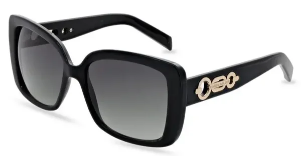 Karen Millen Sunglasses - Butterfly - Black Frame - Green Lens - KM5056-001-56