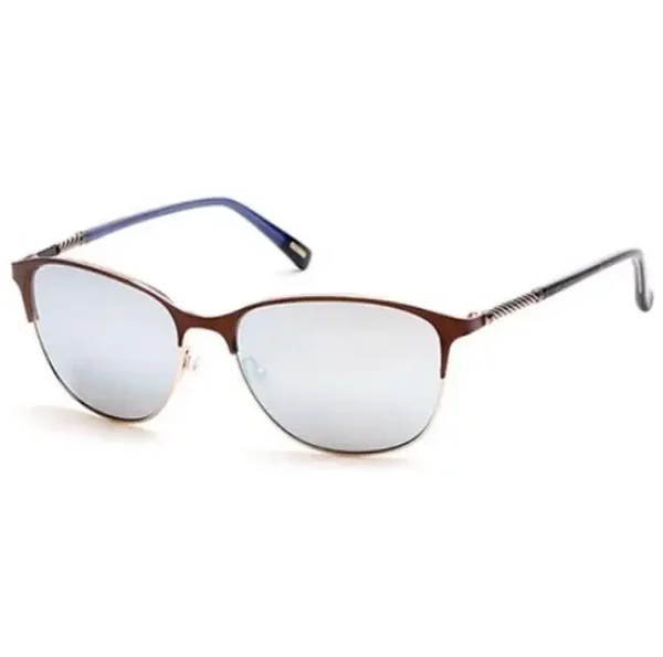 Gant Women's Sunglasses - GA8051 49G - Matt Brown/Gold Frame - Mirrored Lens