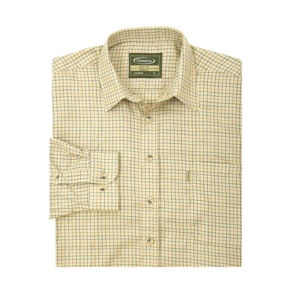 Champion Men's Cartmel Long Sleeved Shirt - 3361 - Stone - 3XL