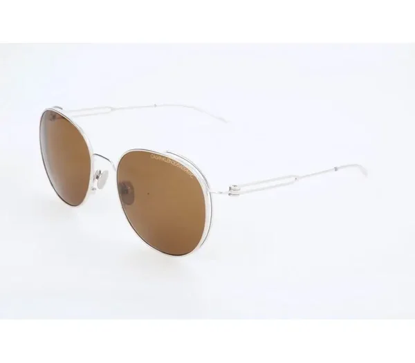 Calvin Klein Sun - CK8052S (043) - Shiny Nickel Frame - Brown Gradient Lens