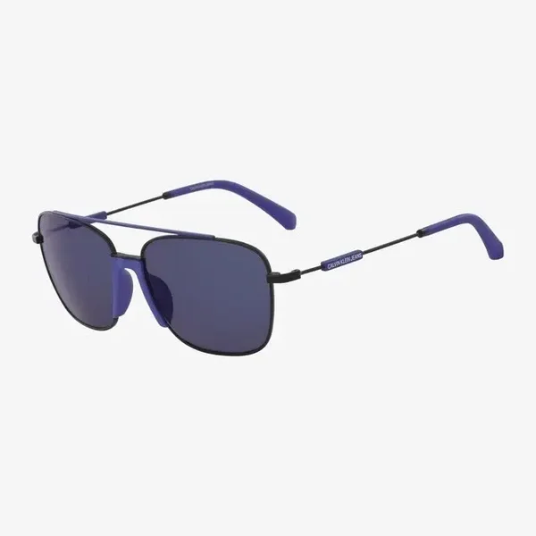 Calvin Klein Jeans - CKJ18100S - Matt Black & Denim Blue - Mirrored Blue Lens