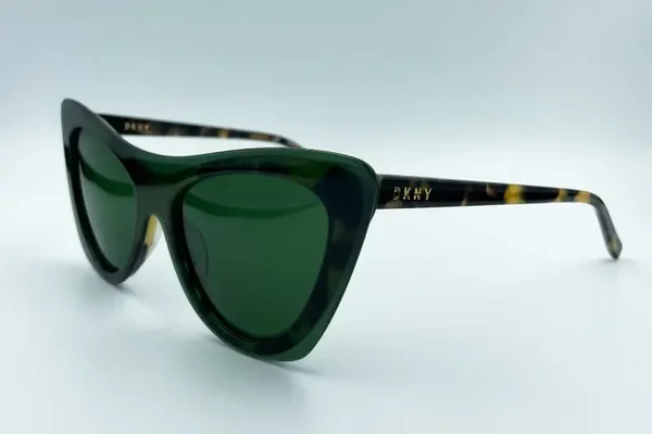 DKNY Sun - DK516S 281 - Tokyo Tortoise Cat-Eye Sunglasses - Gradient Green Lens