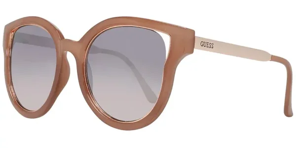 Guess - GF0323/S 72U - Light-Brown/Gold Butterfly - Silver Mirrored Lens - 54mm