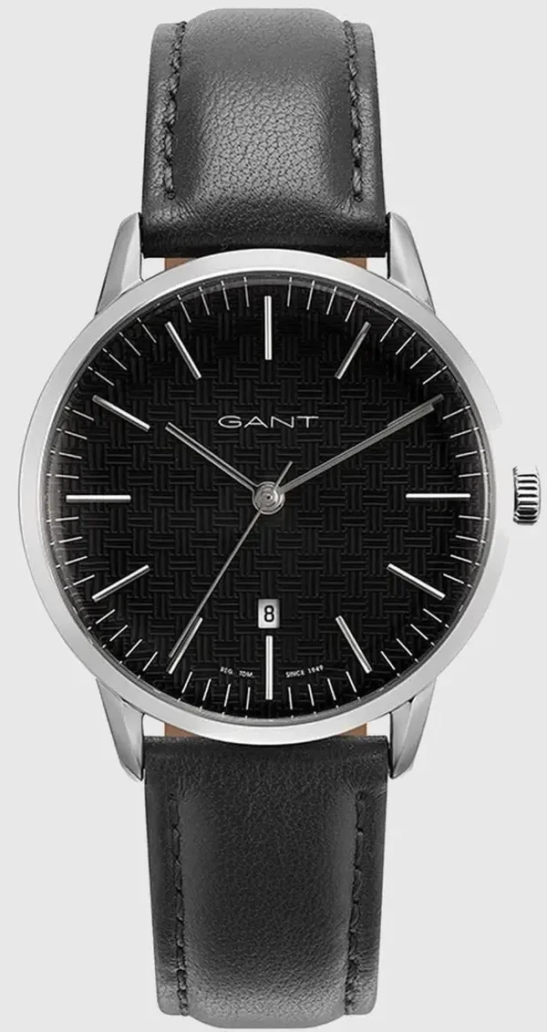 Gant ‘ARCOLA’ Classic Men’s Quartz Wristwatch – Black Leather – GT077001