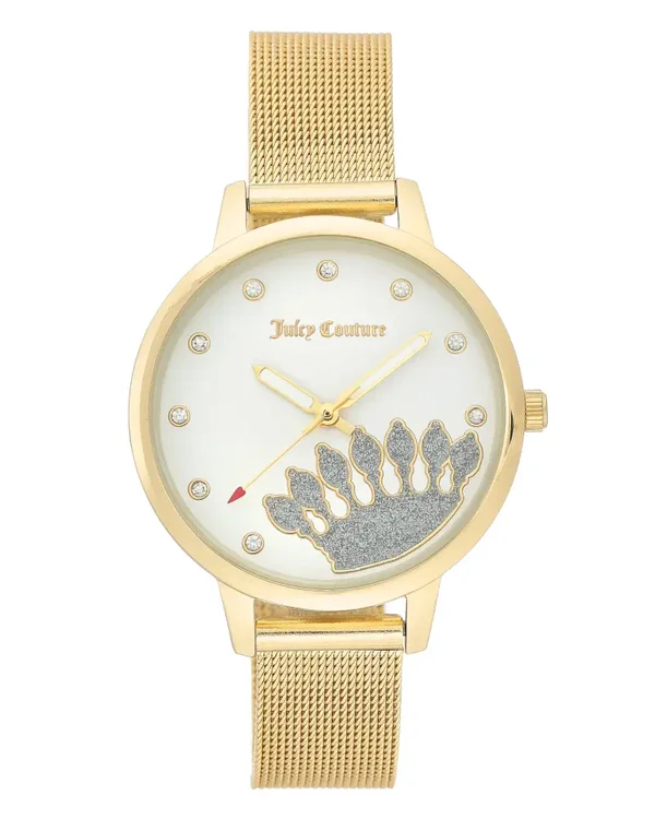 Juicy Couture 'Black Label' Gold Mesh Bracelet Ladies Wristwatch - JC/1124WTGB