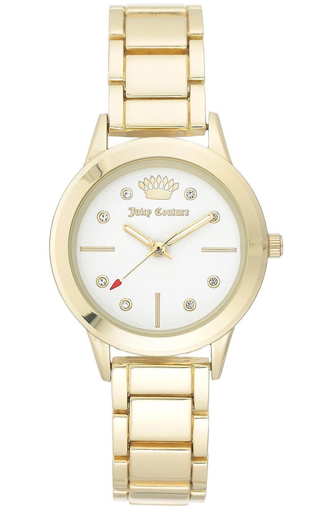 Juicy Couture 'Black Label' Gold Link Bracelet Ladies Wristwatch - JC/1142WTGB