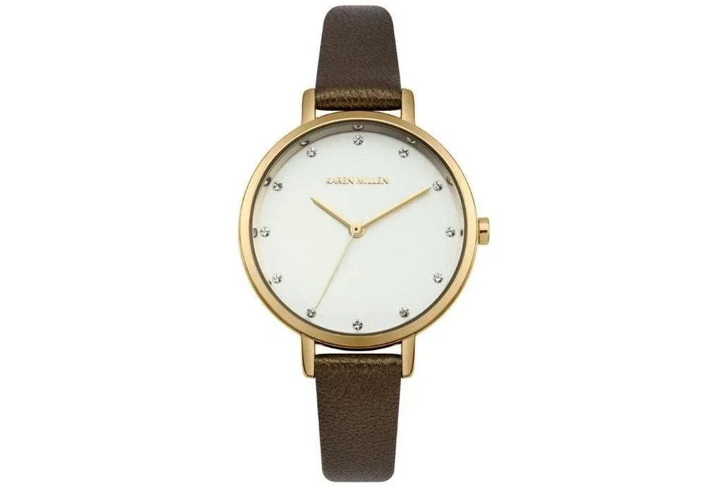 Karen Millen – KM157T – Gold Tone Ladies – Swarovski Crystal Hour Markers – 33mm