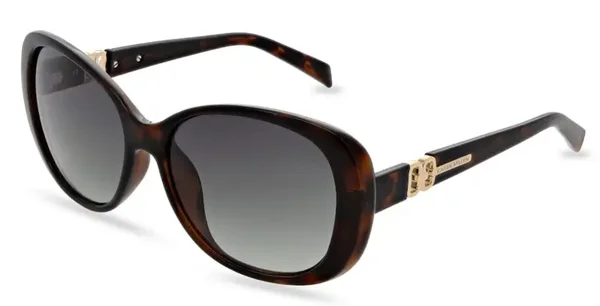 Karen Millen - KM5054 100 57 - OverSized in Dark Tortoiseshell - Green Lens