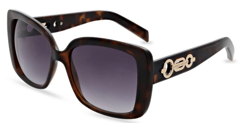 Karen Millen Women’s Sunglasses -  Dark Havana - Grey Lens - KM5056 103 56