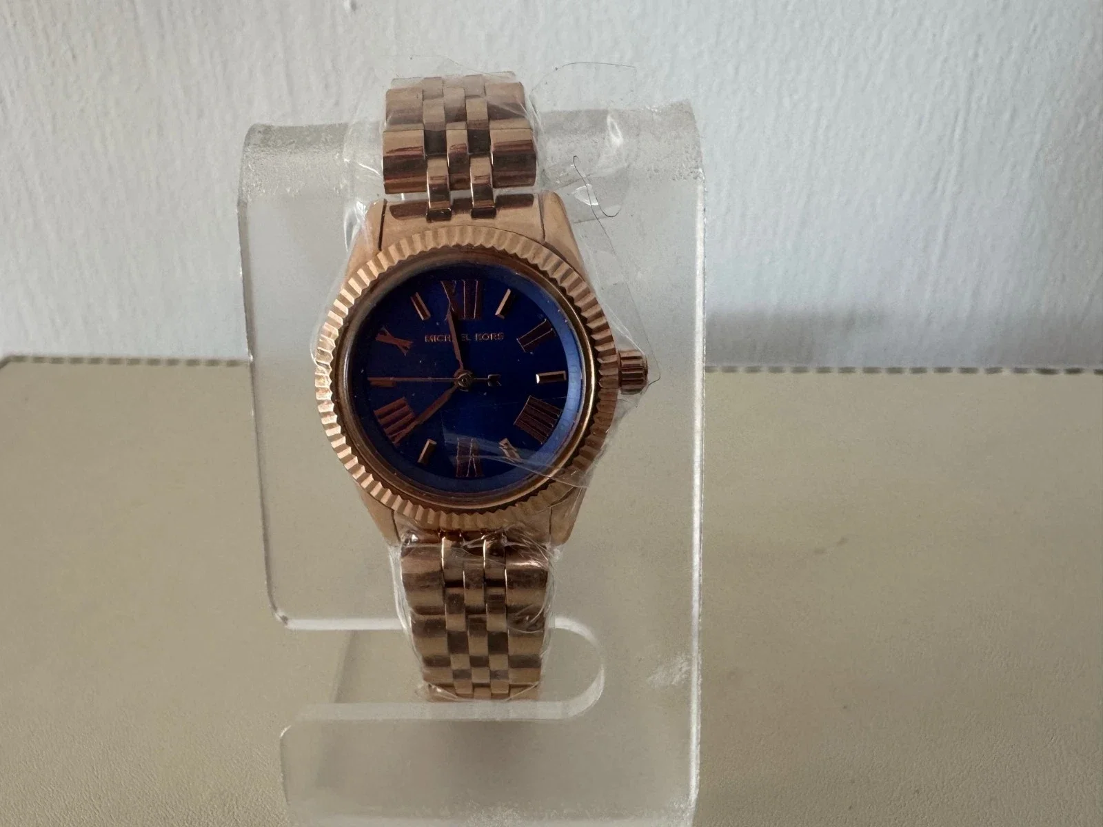 Michael Kors - MK3272 - Women's 'Mini-Lexington' Rose Gold-Tone - Rare Blue Dial