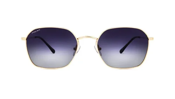 Polar Sunglasses - Boston 02/F - Women's Gold Metal Frame - Grey Polarised Lens