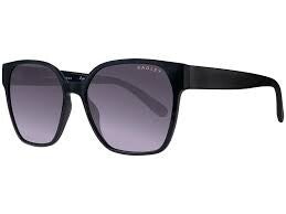 Radley RDS-6528-104 – Ladies Square Silhouette Sunglasses – Black / Purple Lens