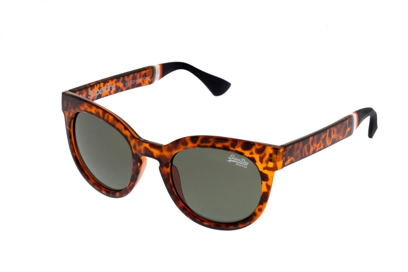 Superdry - Kourtney Sun 102 - Round - Full-Rim - Tortoiseshell - Grey Lens