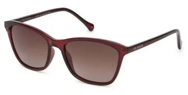 Ted Baker 'TARI' TB1440 200 55 - Square Burgundy Frame - Brown Lens
