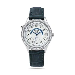 AVIATOR 'F-Series' Crystal Luxe Quartz - 38mm - Blue Leather - AVAW9508