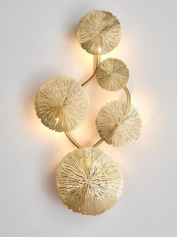 Lotusblad wandkandelaar