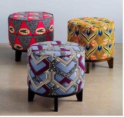 Afrikaanse print poefjes - Meubels