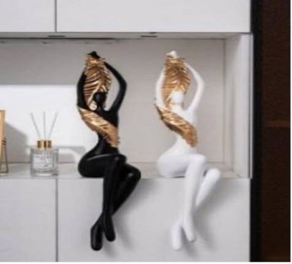 Beelden 2 stuks - (wand)decoratie