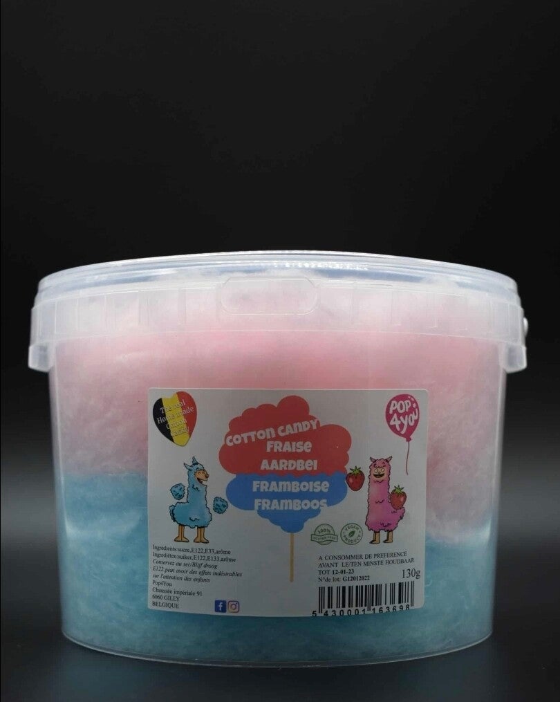 Barbe a papa framboise fraise 130g