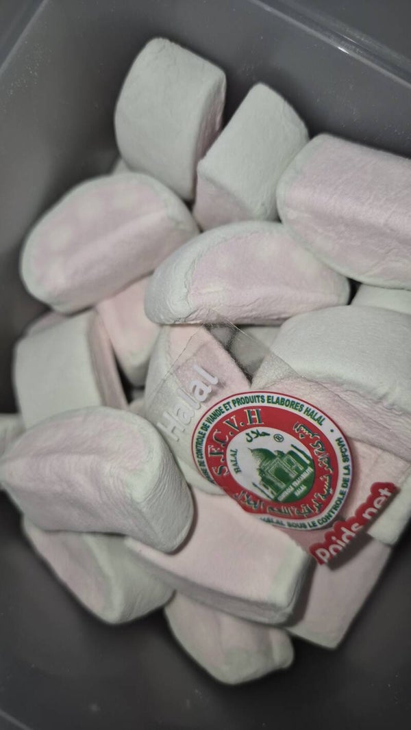 Halal marshmallows pastèque 5pc