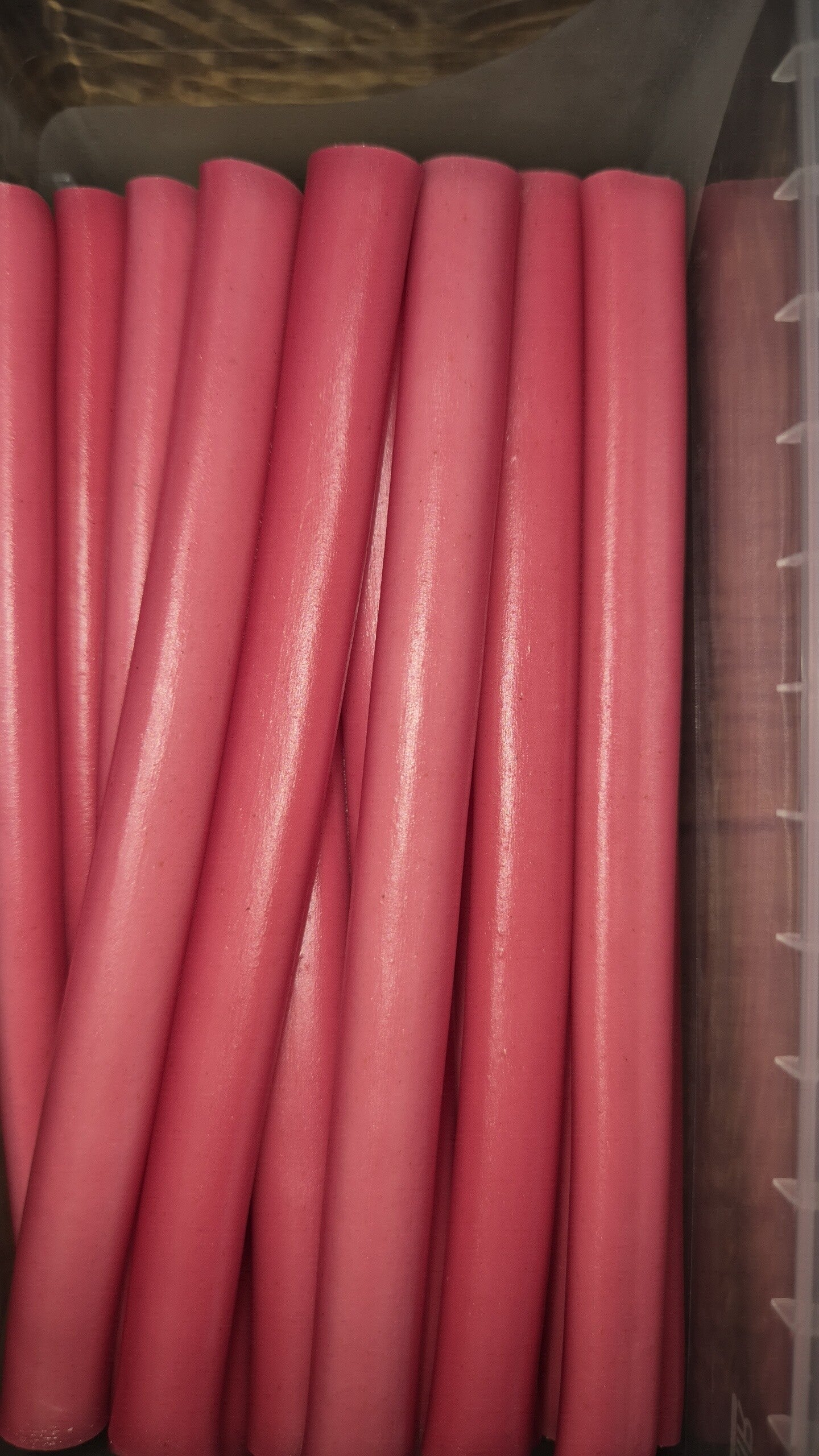 Tube rose et blanc a l'intérieur 6pc