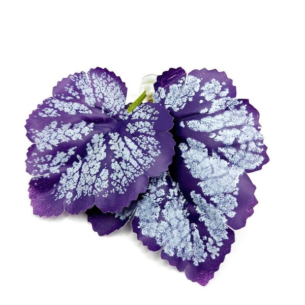 Betta Blatt - lila/ weiß - Doppelblatt