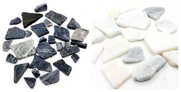 0,5 kg Mosaik Steine hell oder dunkel