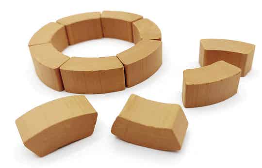 Mini Bogenstein aus Ton, ca. 2,5 cm