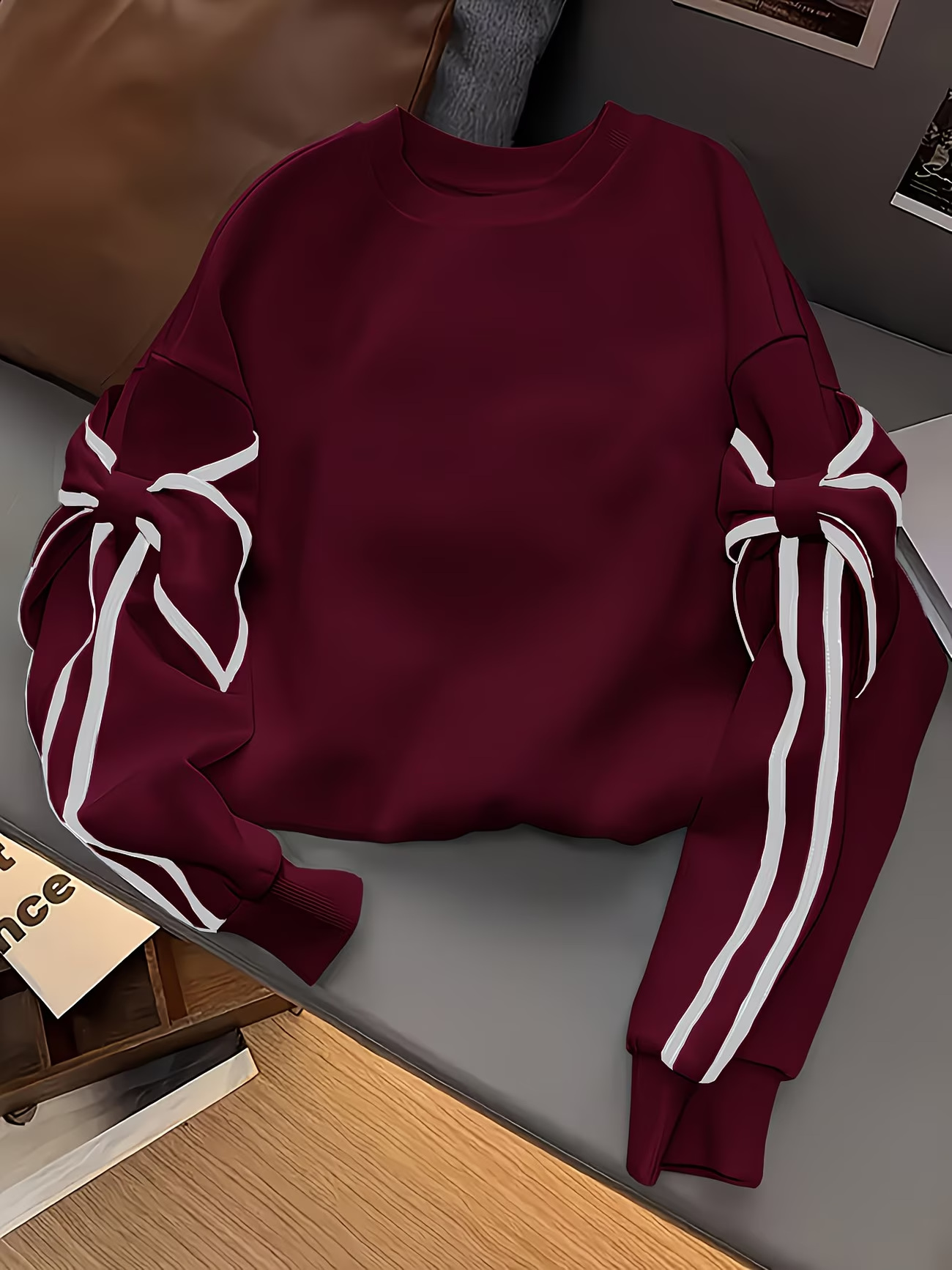 [Women's Sweatshirt] Women's Fashion Long-Sleeve Round-Neck Sweatshirt - Autumn And Winter European And American Design