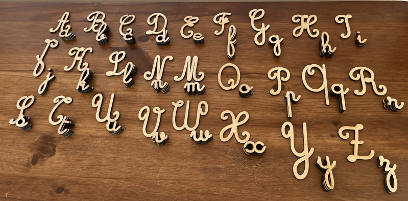 alphabet methode moterssori