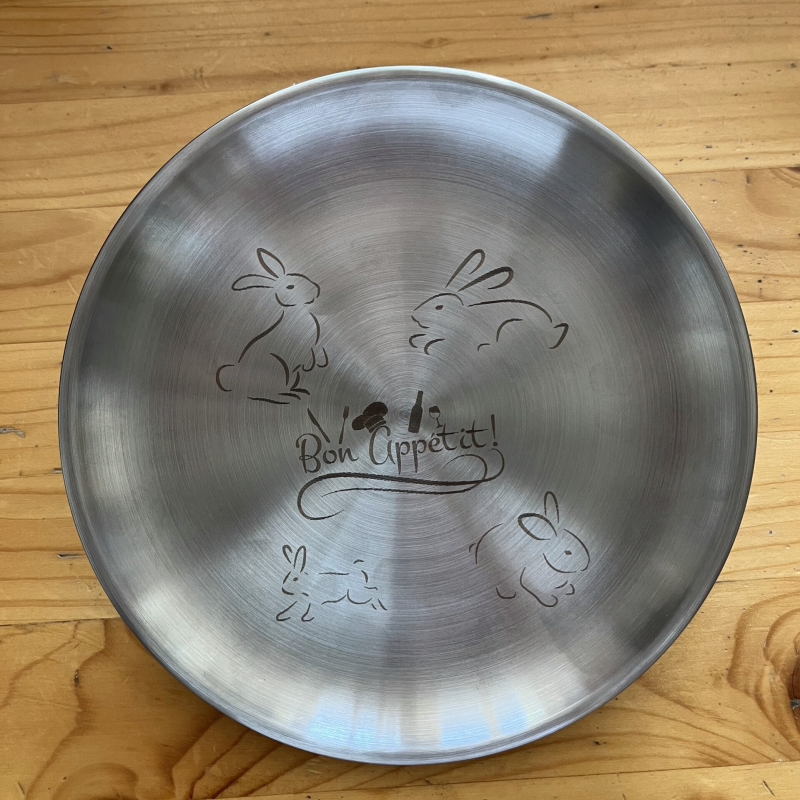 Assiette alu personalisée